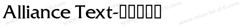 Alliance Text字体转换